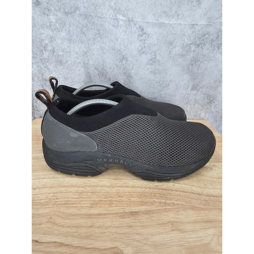 Merrell Primo Moc Shoes Mens 12 Breeze Charcoal Slip On Mesh Walking Gray J80477